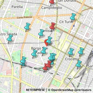 Mappa Via Muriaglio, 10141 Torino TO, Italia (1.125)