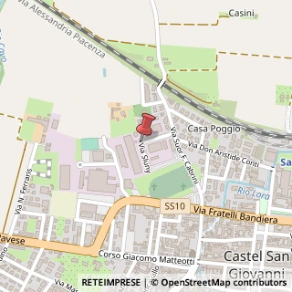 Mappa Via Scapuzzi Luigi, 26, 29015 Castel San Giovanni, Piacenza (Emilia Romagna)