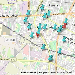 Mappa Via Bionaz, 10146 Torino TO, Italia (1.1075)