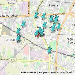 Mappa Via Bionaz, 10146 Torino TO, Italia (0.851)