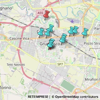 Mappa Via G. Lupo, 10090 Grugliasco TO, Italia (1.36333)