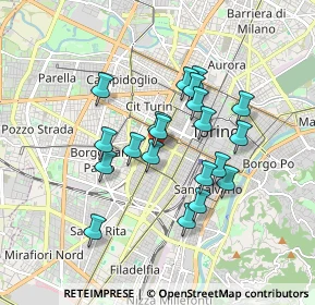 Mappa Via Antonio Cantore, 10129 Torino TO, Italia (1.4625)