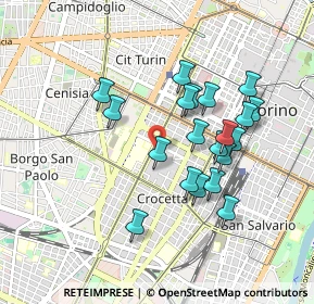 Mappa Via Antonio Cantore, 10129 Torino TO, Italia (0.813)