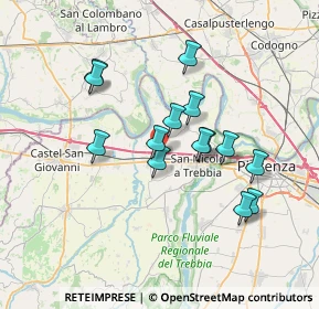 Mappa SP 13, 29010 Rottofreno PC, Italia (6.15571)