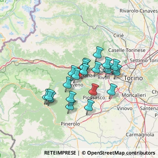 Mappa Via Monginevro, 10051 Avigliana TO, Italia (10.906)