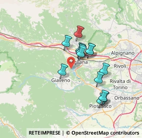 Mappa Via Monginevro, 10051 Avigliana TO, Italia (5.58571)