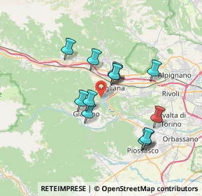 Mappa Via Monginevro, 10051 Avigliana TO, Italia (6.21154)