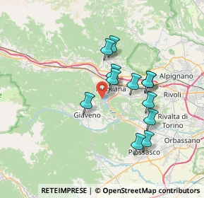 Mappa Via Monginevro, 10051 Avigliana TO, Italia (6.09)