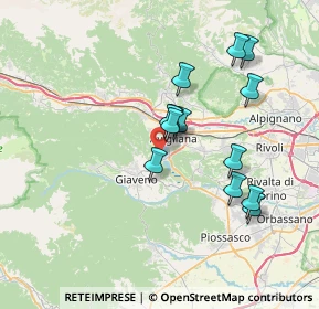 Mappa Via Monginevro, 10051 Avigliana TO, Italia (6.50692)