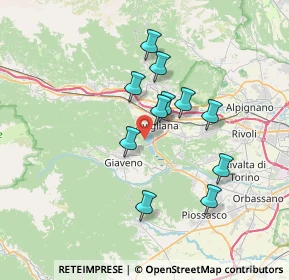 Mappa Via Monginevro, 10051 Avigliana TO, Italia (6.00091)