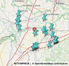 Mappa Via Corana, 27050 Cervesina PV, Italia (7.9685)