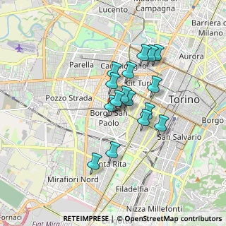 Mappa Via Dante Di Nanni, 10141 Torino TO, Italia (1.32125)