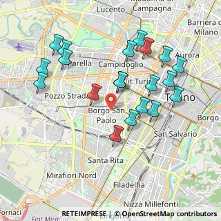 Mappa Via Dante Di Nanni, 10141 Torino TO, Italia (2.0135)
