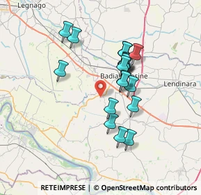 Mappa Via Giacomo Leopardi, 45020 Giacciano con Baruchella RO, Italia (5.909)