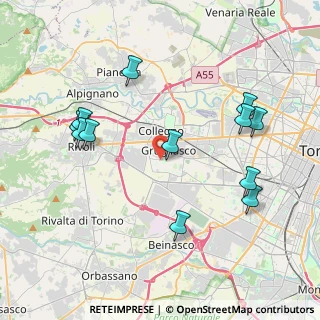 Mappa Piazza Papa Giovanni XXIII, 10095 Grugliasco TO, Italia (4.34333)