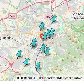 Mappa Via Vincenzo Vela, 10122 Torino TO, Italia (2.96167)