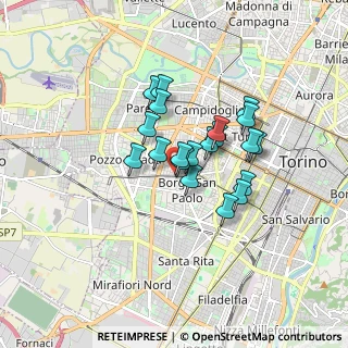 Mappa Via Campiglione, 10141 Torino TO, Italia (1.222)