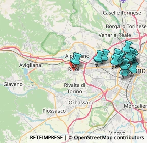 Mappa Via Enrico Fermi, 10098 Rivoli TO, Italia (8.765)