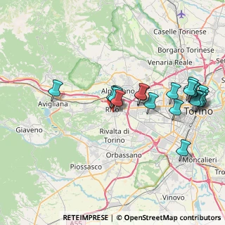 Mappa Via Enrico Fermi, 10098 Rivoli TO, Italia (8.3475)