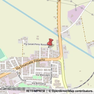 Mappa Via Giacomo Rossini,  14, 45011 Adria, Rovigo (Veneto)