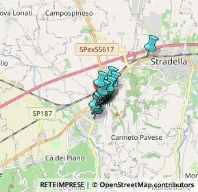 Mappa 27043 Broni PV, Italia (0.52368)