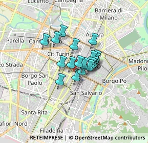 Mappa Via Andrea Gastaldi, 10128 Torino TO, Italia (0.95579)