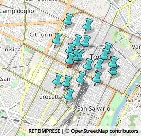 Mappa Via Andrea Gastaldi, 10128 Torino TO, Italia (0.6845)