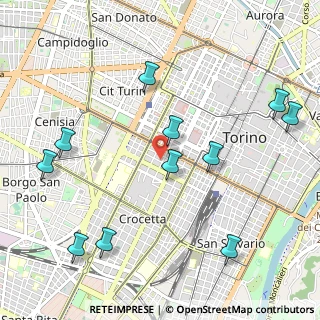Mappa Via Manfredo Fanti, 10132 Torino TO, Italia (1.22727)