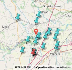 Mappa Via Strada Provinciale, 27030 Mezzana Bigli PV, Italia (7.254)