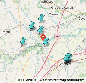 Mappa Via Strada Provinciale, 27030 Mezzana Bigli PV, Italia (8.405)