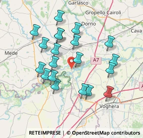 Mappa Via Strada Provinciale, 27030 Mezzana Bigli PV, Italia (6.985)