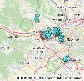 Mappa Via Simioli E., 10090 Rivoli TO, Italia (5.08545)