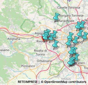 Mappa Via Simioli E., 10090 Rivoli TO, Italia (8.612)