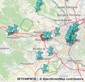 Mappa Via Simioli E., 10090 Rivoli TO, Italia (9.1995)