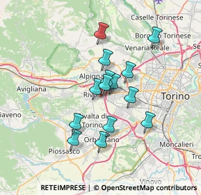 Mappa Via Simioli E., 10090 Rivoli TO, Italia (5.48643)