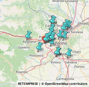 Mappa Via Simioli E., 10090 Rivoli TO, Italia (10.37)