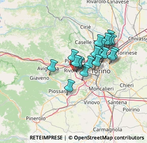 Mappa Via Simioli E., 10090 Rivoli TO, Italia (10.1645)