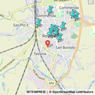 Mappa Via G. Falcone P. Borsellino, 45100 Rovigo RO, Italia (0.92909)