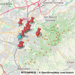 Mappa Via Tabacchi Odoardo, 10132 Torino TO, Italia (3.51455)