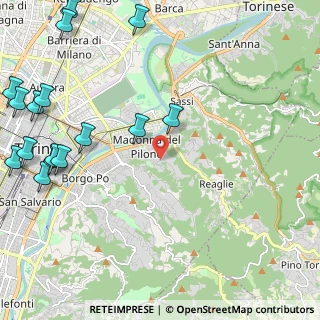 Mappa Via Tabacchi Odoardo, 10132 Torino TO, Italia (3.20938)