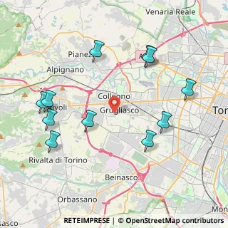 Mappa Via Leon Tron, 10095 Grugliasco TO, Italia (4.57)