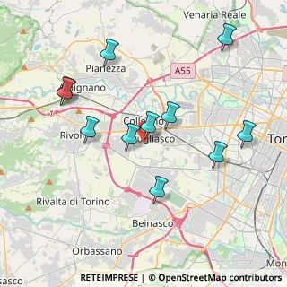 Mappa Via Leon Tron, 10095 Grugliasco TO, Italia (3.98)