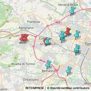 Mappa Via Leon Tron, 10095 Grugliasco TO, Italia (4.62692)