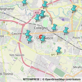 Mappa Via Leon Tron, 10095 Grugliasco TO, Italia (2.3475)