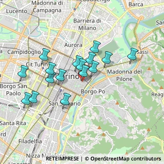 Mappa Via delle Rosine, 10123 Torino TO, Italia (1.65313)