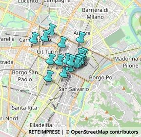 Mappa Via Alessandro Volta, 10122 Torino TO, Italia (0.90789)