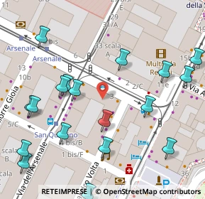 Mappa Via Alessandro Volta, 10122 Torino TO, Italia (0.0865)