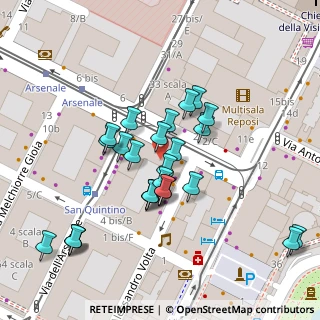 Mappa Via Alessandro Volta, 10122 Torino TO, Italia (0.02308)