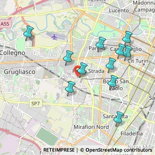 Mappa Via Monginevro, 10142 Torino TO, Italia (2.10545)