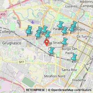 Mappa Via Monginevro, 10142 Torino TO, Italia (1.74077)